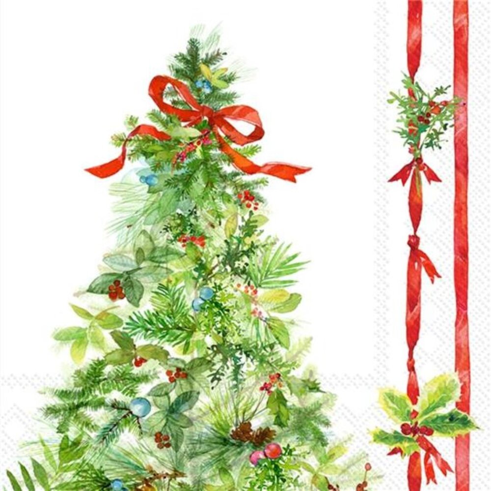 2 . 3-Ply Paper Napkins, 20-Count Lunch Size, Peace Tree New